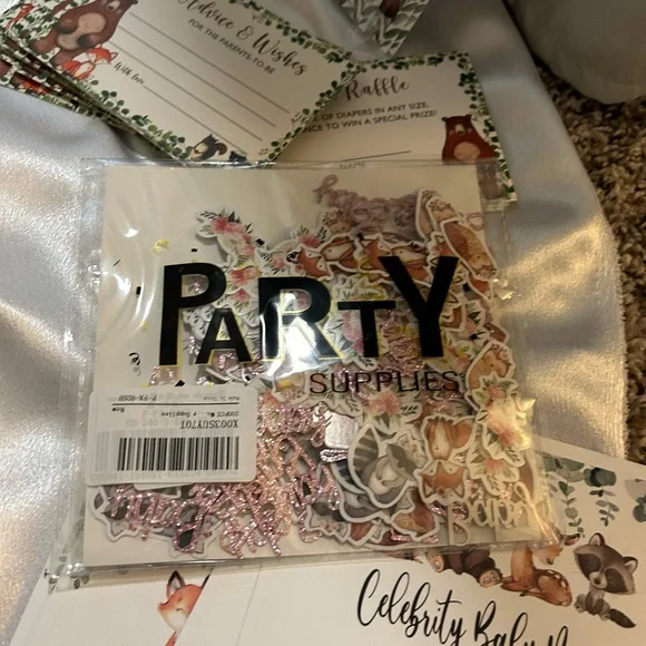Woodland Themee Baby Shower Decor and Games